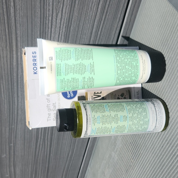 Korres NIB Pure Greek Olive Body Cream Sea Salt 200ml & shower gel 250ml set ** - Picture 2 of 3